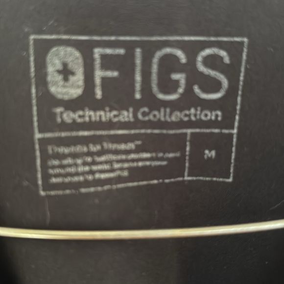 Figs black two pocket scrub top - Picture 2 of 4